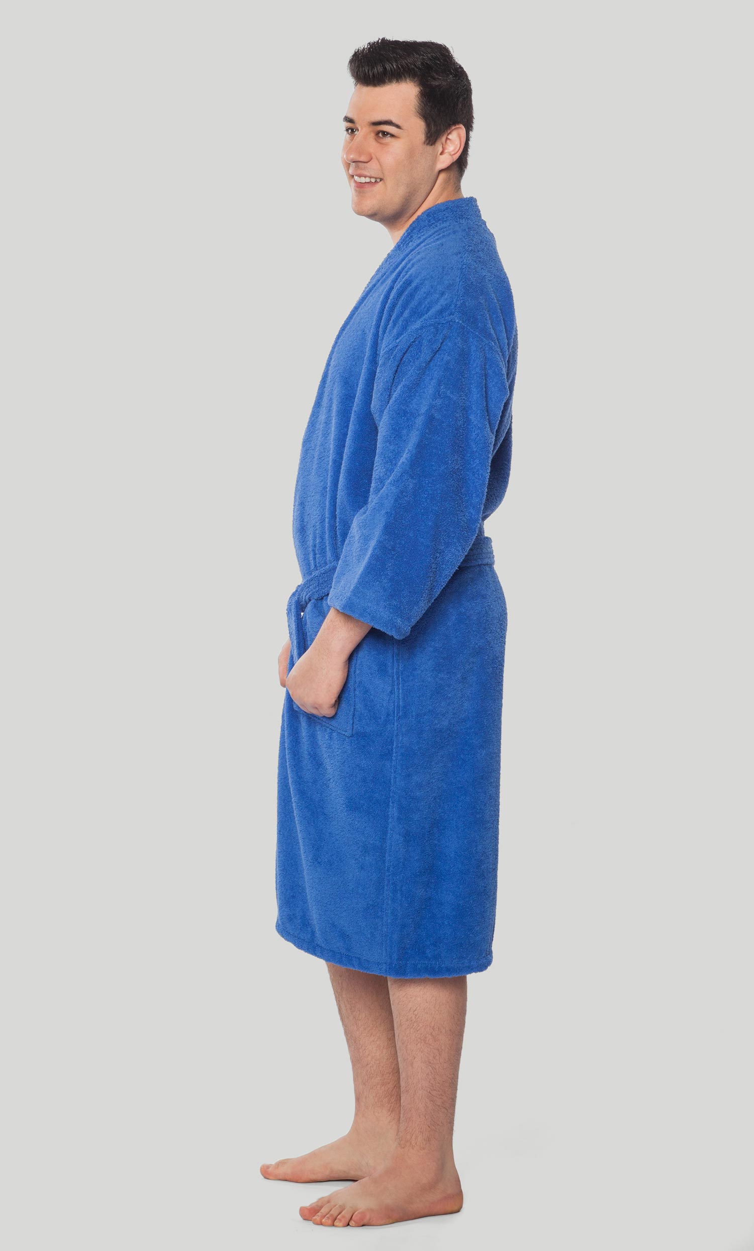 Kimono style unisex robe..100% cotton terry velour unisex robe..high quality unisex robe...warm robes Kleding Gender-neutrale kleding volwassenen Pyjamas & Badjassen Jurken 
