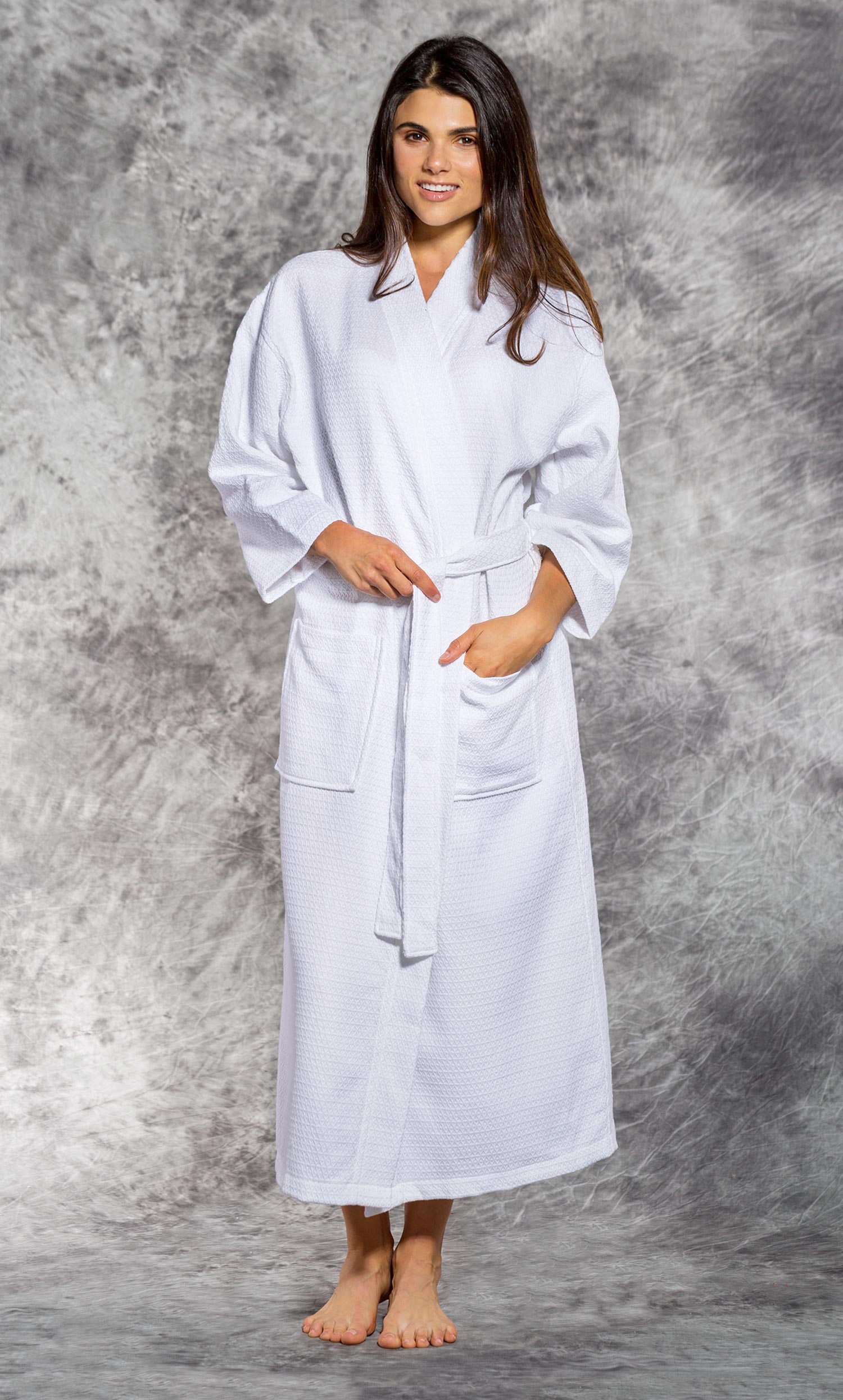 Quickly Least blue whale Economy Bathrobes :: Full Length Waffle Robes :: NEW! 100% Turkish Cotton  White Waffle Kimono Robe - Turquaz Linen, Towels, Robes, Linen and More!