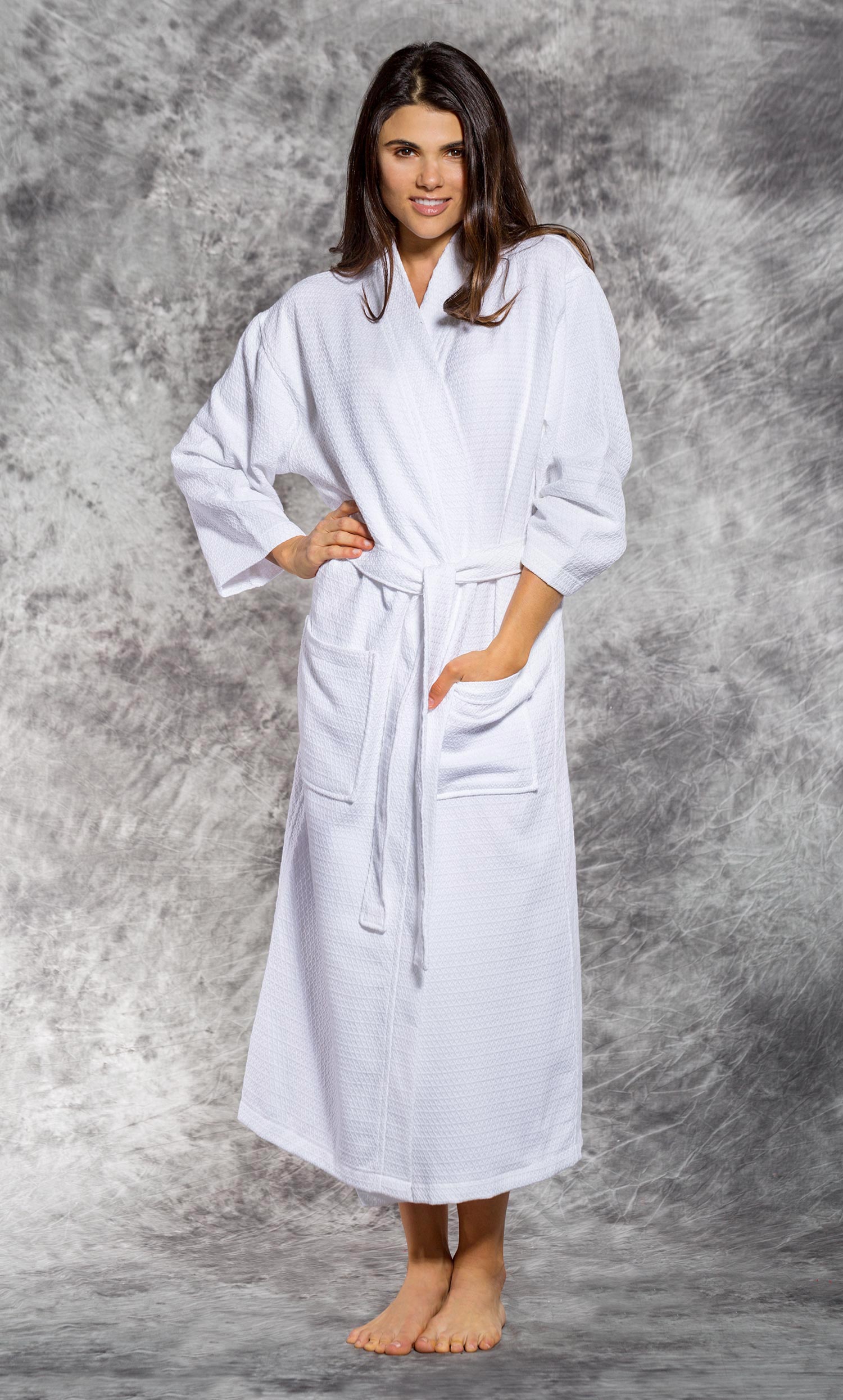 Quickly Least blue whale Economy Bathrobes :: Full Length Waffle Robes :: NEW! 100% Turkish Cotton  White Waffle Kimono Robe - Turquaz Linen, Towels, Robes, Linen and More!